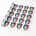 Italy / Italia Flag Patch - With Soccer Ball Wrapping Paper at Zazzle