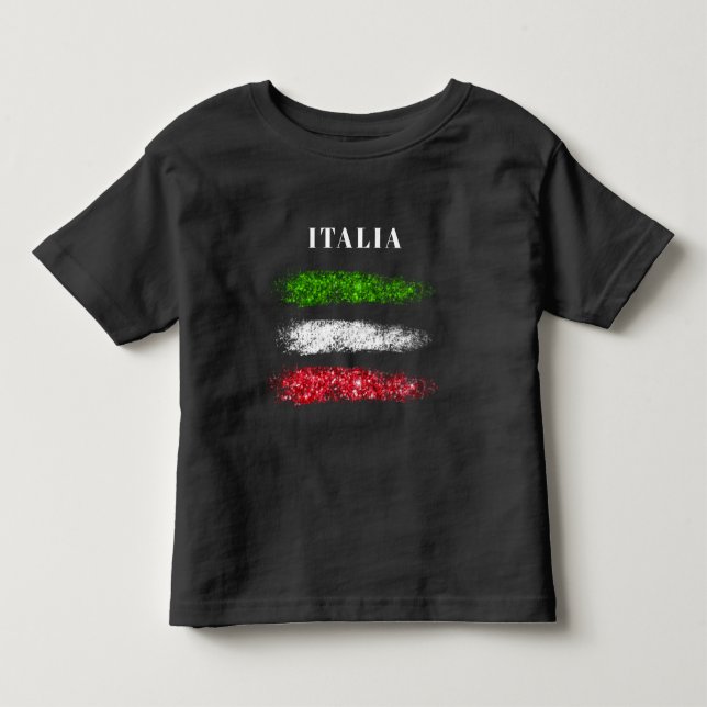*~* ITALY ITALIA ITALIAN Abstract Flag Toddler T-shirt (Front)