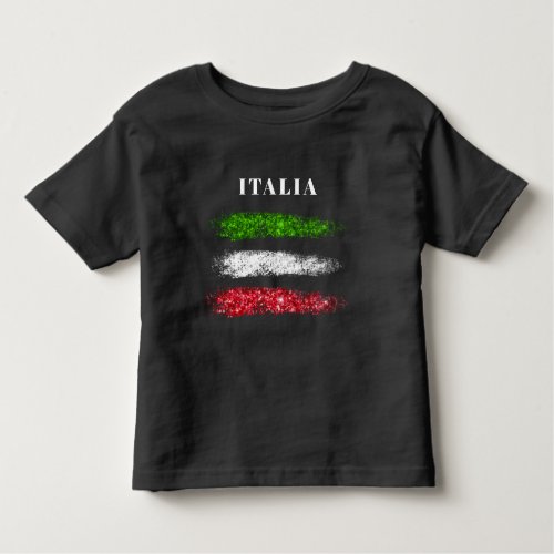  ITALY ITALIA ITALIAN Abstract Flag Toddler Toddler T_shirt