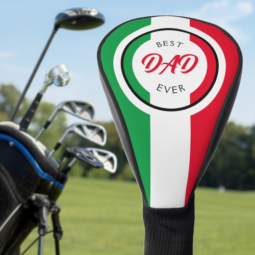 Italy Italia Italian Flag Best Dad Fathers Day Golf Head Cover