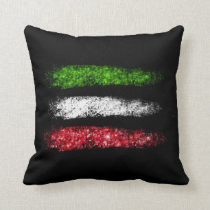 *~* ITALY ITALIA ITALIAN Simple Abstract Flag Throw Pillow