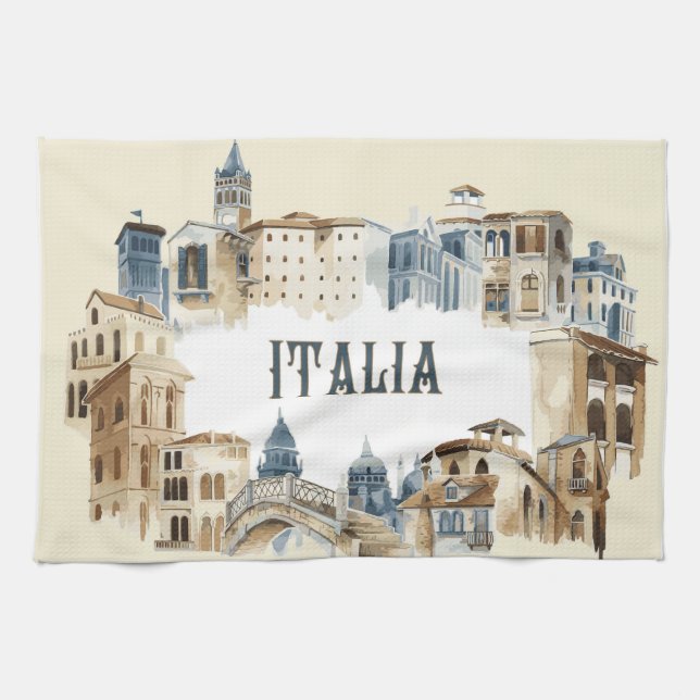 Italy Italia Kitchen Towel (Horizontal)