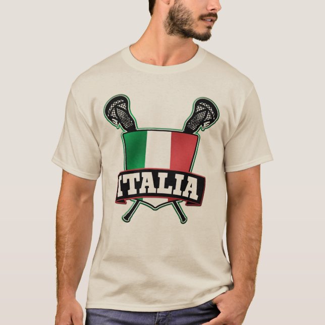 Italy Italia Lacrosse T-Shirt (Front)