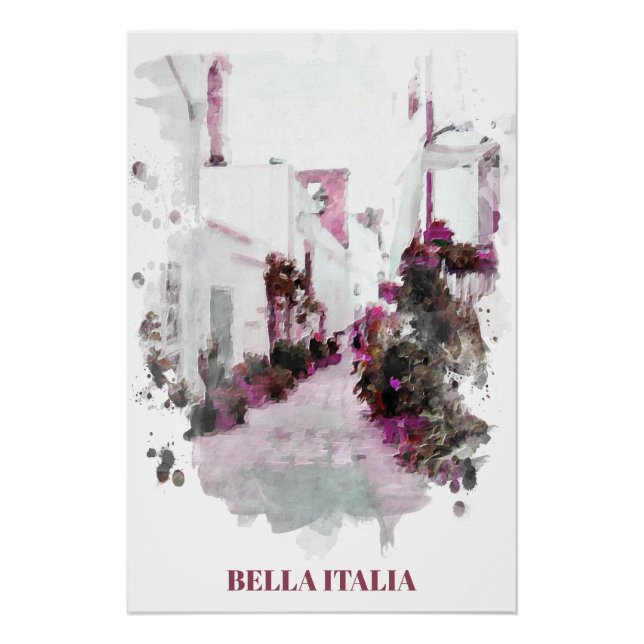 ** Italy Italia Plants Street AP12 Artistic Poster (Front)