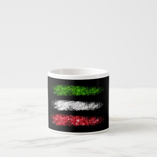  ITALY ITALIA Simple Abstract ITALIAN Flag Espresso Cup