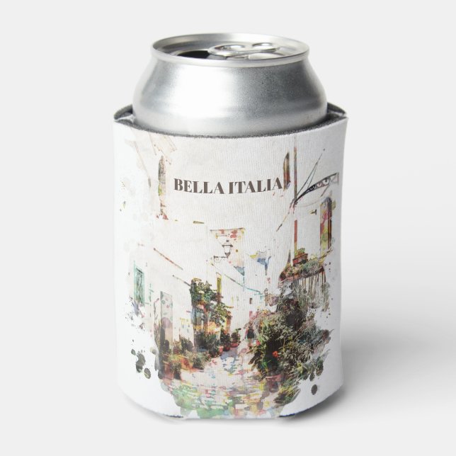 ** Italy Italia Street AP12 Plants Artistic Can Cooler (Can Front)