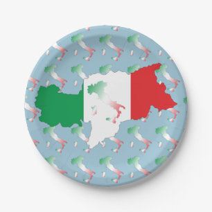 Italy - Italia Teller Paper Plates