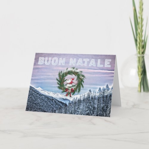* Italy Italian Buon Natale Christmas Card