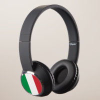 Italy - Italian Flag Bluetooth Headphones. Headphones