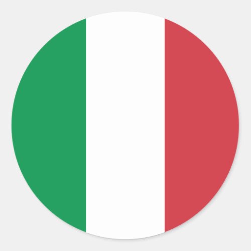 Italy Italian Flag Classic Round Sticker