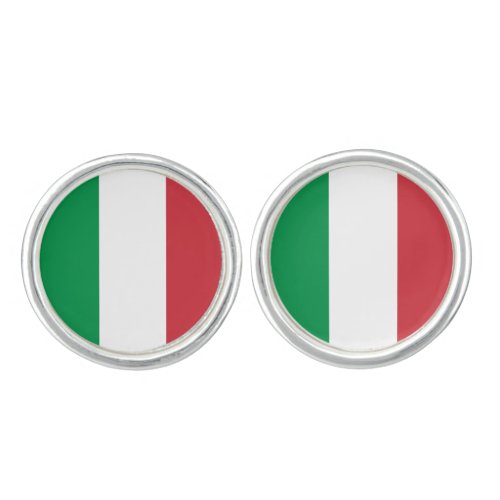 Italy Italian Flag Cufflinks