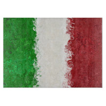 Italy Italian Flag Cutting Board 11 x 8