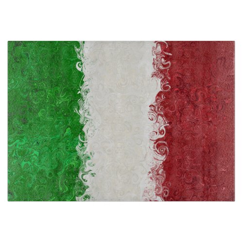 Italy Italian Flag Cutting Board 11 x 8