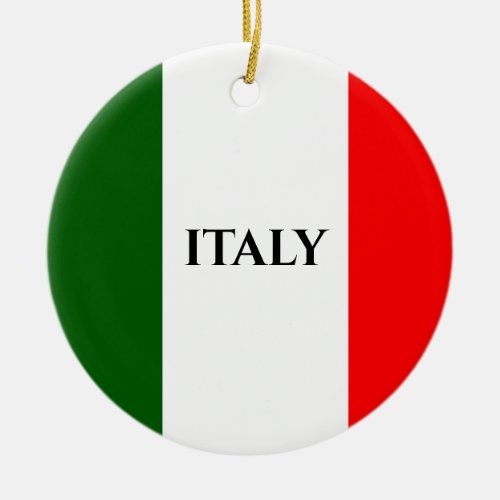 Italy Italian Flag Design Ornament
