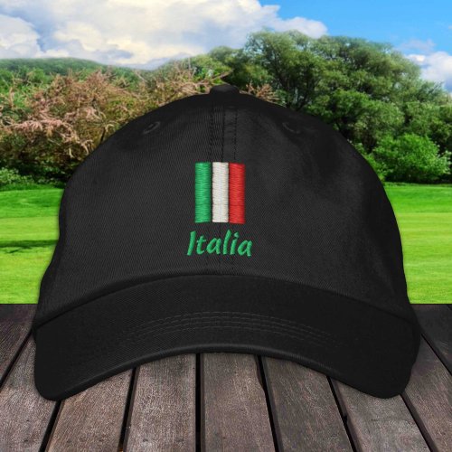 Italy  Italian Flag fashion  Italia Patriots Embroidered Baseball Cap
