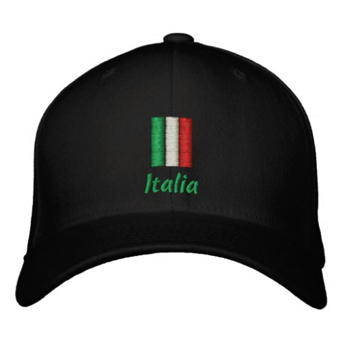 Italy  Italian Flag fashion  Italia Patriots Embroidered Baseball Cap