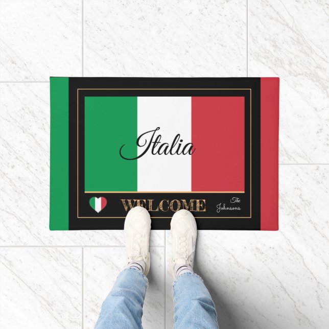 Italy & Italian Flag house mat /sports Welcome (Indoor)
