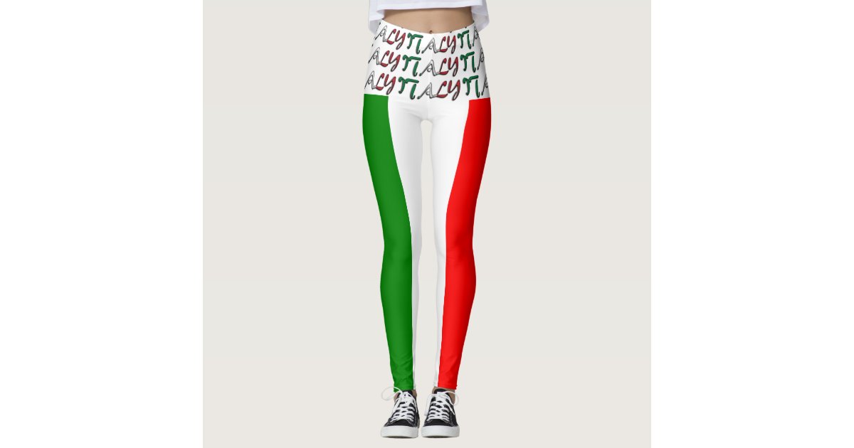  Italia Italy Italian Flag Women's Yoga Pants Capri Leggings  High Waist Tights Skinny Pants Black : Clothing, Shoes & Jewelry