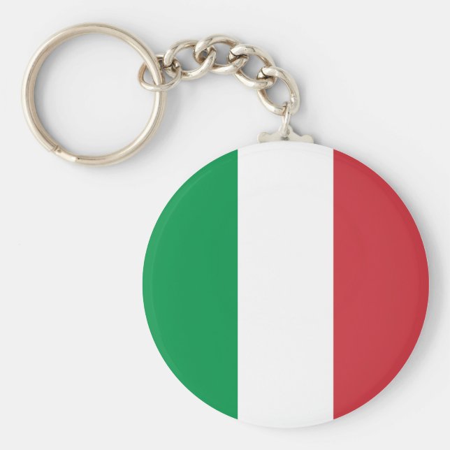 Italy (Italian) Flag Keychain (Front)