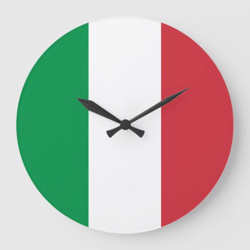 Italy Italian Flag Large Clock