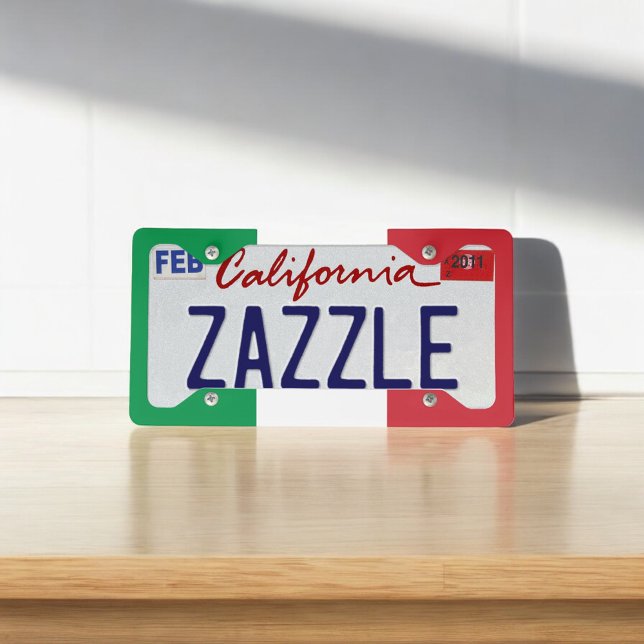 Italy Italian Flag License Plate Frame (Creator Uploaded)