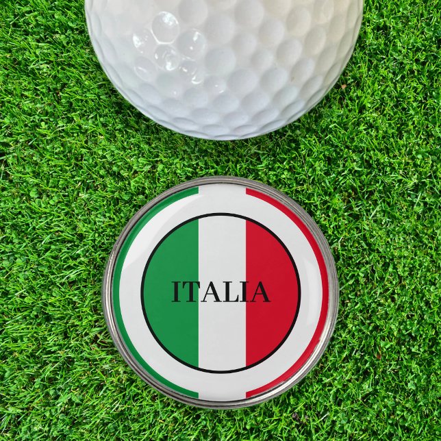 Italy Italian Flag Red White Green Italia Golf Ball Marker (italia italy italian flag golf ball marker)