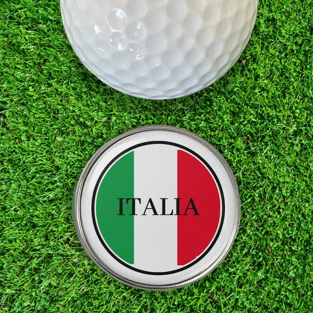 Italy Italian Flag Red White Green Italia Golf Ball Marker (Creator Uploaded)