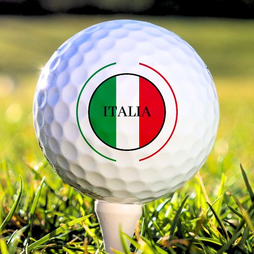 Italy Italian Flag Red White Green Italia Golf Balls