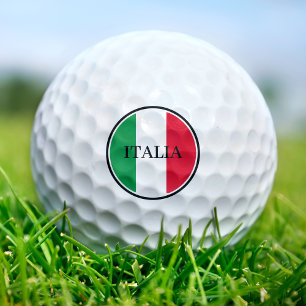 Italy Italian Flag Red White Green Italia Golf Balls