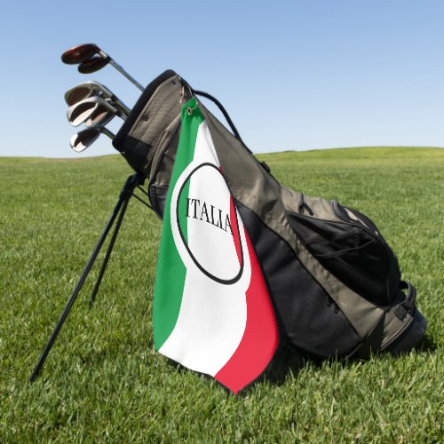 Italy Italian Flag Red White Green Italia Golf Towel