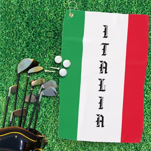 Italy Italian Flag Red White Green Italia Golf Towel