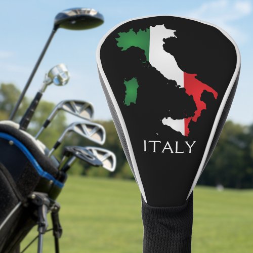 Italy Italian Flag Red White Green Italia Map Golf Head Cover