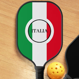 Italy Italian Flag Red White Green Italia Pickleball Paddle