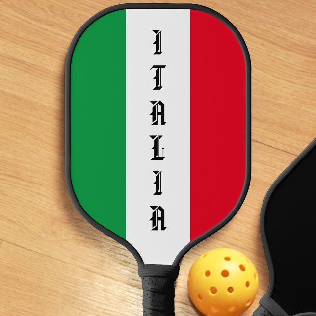 Italy Italian Flag Red White Green Italia Pickleball Paddle (Italy Italian flag Italia pickleball paddle)