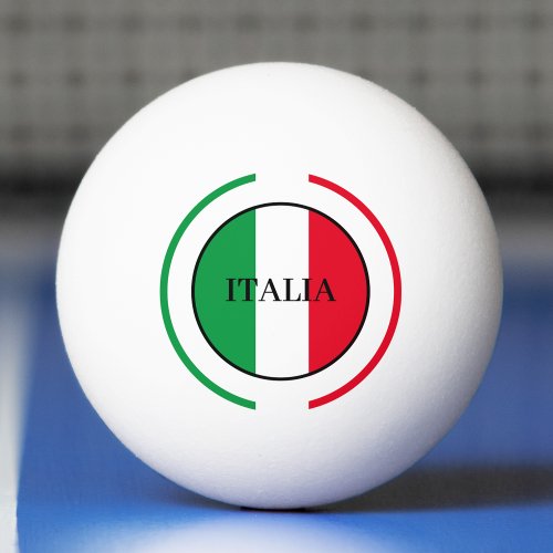 Italy Italian Flag Red White Green Italia Ping Pong Ball