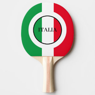 Italy Italian Flag Red White Green Italia Ping Pong Paddle