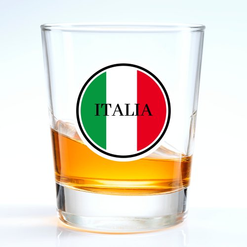 Italy Italian Flag Red White Green Italia Shot Glass