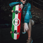 Italy Italian Flag Red White Green Italia Skateboard<br><div class="desc">Italy watch with Italian flag colors red,  white,  and green.  Face text "Italia".</div>