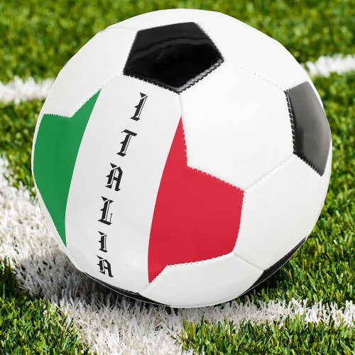 Italy Italian Flag Red White Green Italia Soccer Ball