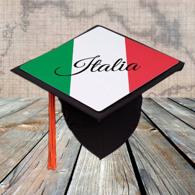 Italy & Italian Flag - Students /University Graduation Cap Topper (Creator Uploaded)