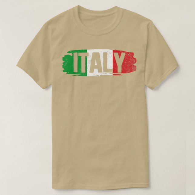 Italy Italian Flag T-Shirt (Design Front)