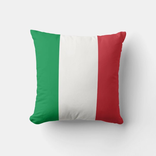 Italy (Italian) Flag Throw Pillow (Front)