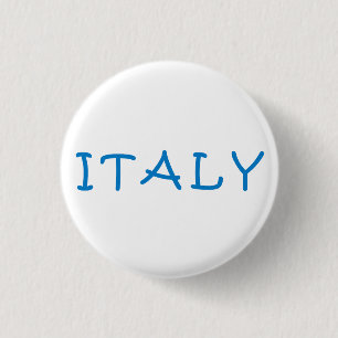 Italy Italian, I love Italy  Button