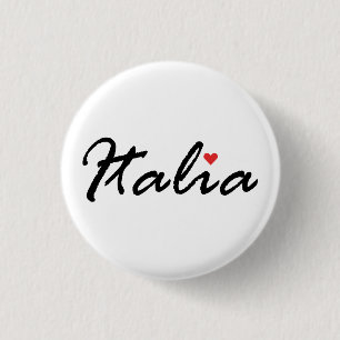 Italy Italian, I love Italy  Button
