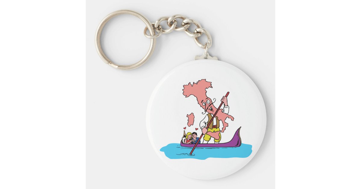 Italy Italian Italia Vintage Travel Souvenir Keychain