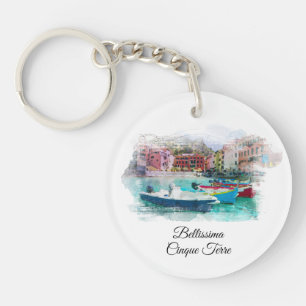 ** Italy Italian Language Cinque Terre AP12 Keychain