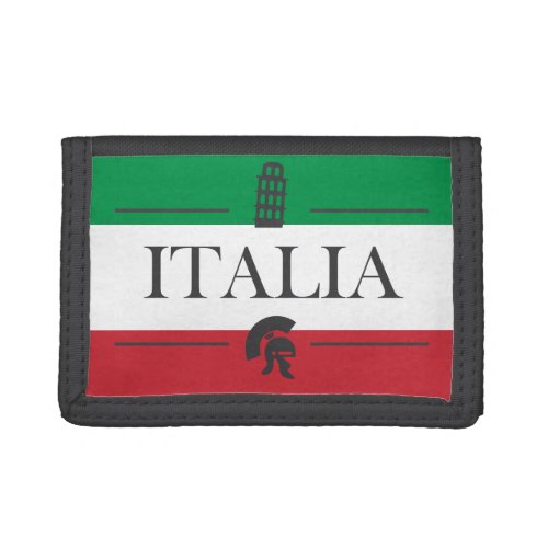 Italy _ Italian Symbols Trifold Wallet