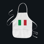italy kids' apron<br><div class="desc">Flag of Italy. The flag of Italy (bandiera d'Italia, often referred to in Italian as il Tricolore) is a tricolour featuring three equally sized vertical pales of green, white, and red, with the green at the hoist side. Its current form has been in use since 19 June 1946 and was...</div>