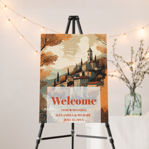 Italy Lake Como Destination Wedding Foam Board