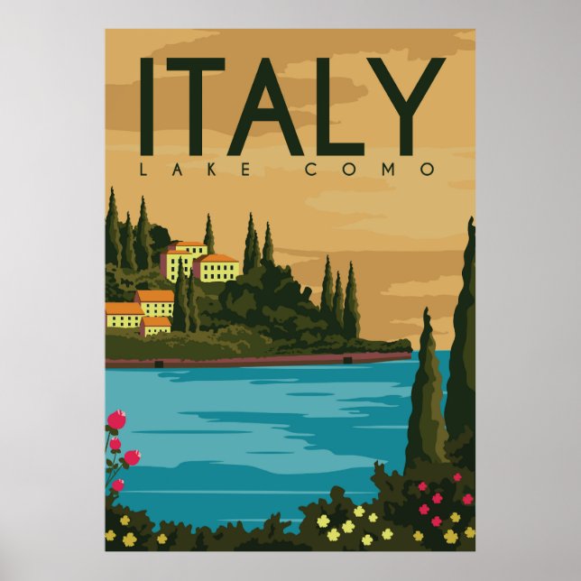 Italy Lake Como Poster (Front)